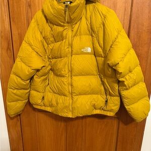 The North Face Yellow Puffer Jacket